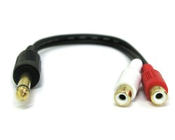 55mono (��) => 2 RCA (��)