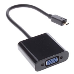micro HDMI Male to VGA Female Adapter Cable