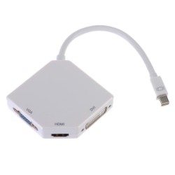 TrueAV Mini DisplayPort to HDMI+DVI+VGA adapter VERTEX